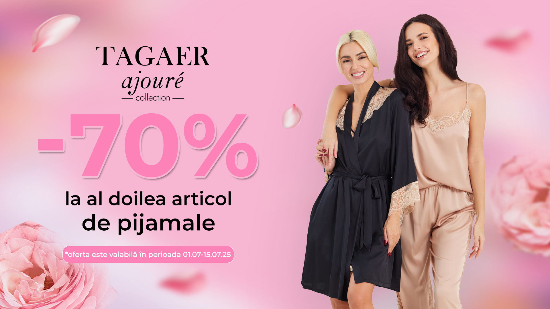 Reducere -70% la a doua pijama!